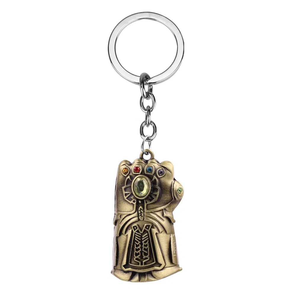 Color: Red, Ships From: CHINA - Avengers Thanos Infinity Gauntlet Keychain Disney Superhero Iron Man Infinity Gloves Keyrings Car Pendant Key Holder Accessories