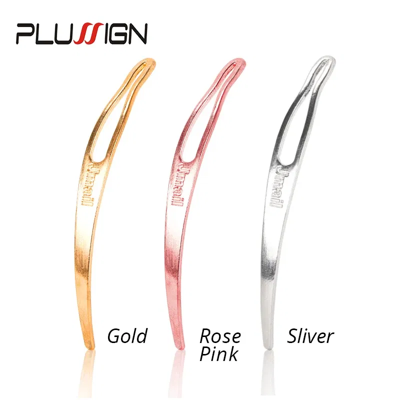 Color: Orange & Purple - Plussign Dreadlock Needle Hair Extension Tools Crochet Hook For Dreadlocks Interlocking Tools Silver Blonde Easy Locking Needle