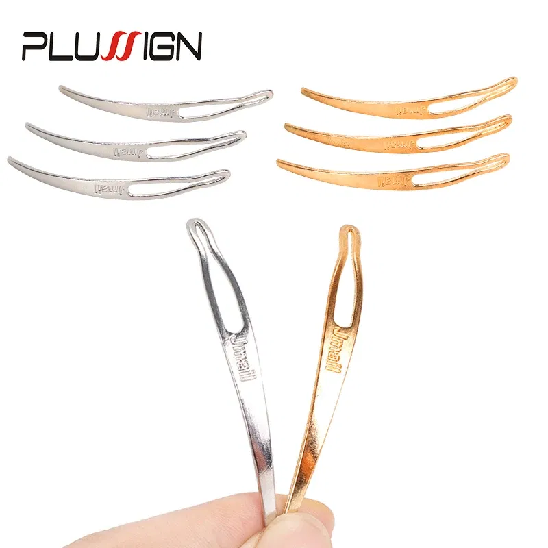 Color: Orange & Purple - Plussign Dreadlock Needle Hair Extension Tools Crochet Hook For Dreadlocks Interlocking Tools Silver Blonde Easy Locking Needle