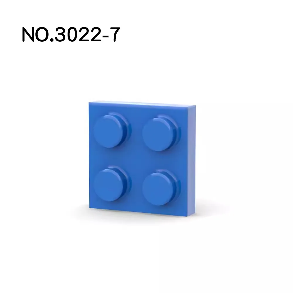 Color: Yellow - 20Pcs MOC Parts 3022 94148 Plate 2 x 2 Compatible Bricks DIY Assmble Building Blocks Particle Kid Puzzle Brain Toy Birthday Gif