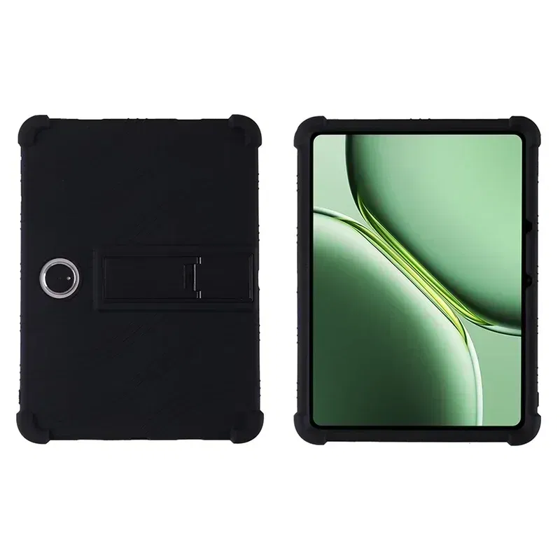 Color: Black, Size: eleven - Case for TCL Tab 11 Gen 2 Android 14 Tablet 11" 9465X Tablet PC Soft Silicone Shockproof Cover with Rear Kickstand