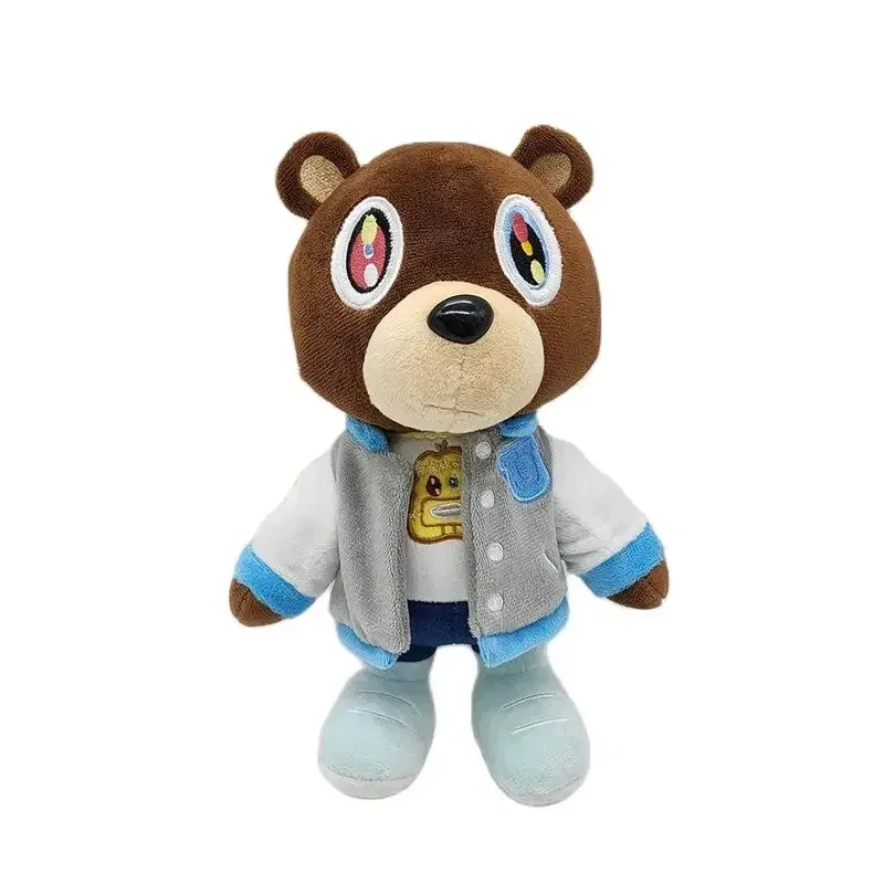 26CM Kanye Teddy Bear Plush Toy Cartoon Animal Bear Dolls Stuffed Soft Toy Christmas Birthday Gifts For Children Kids