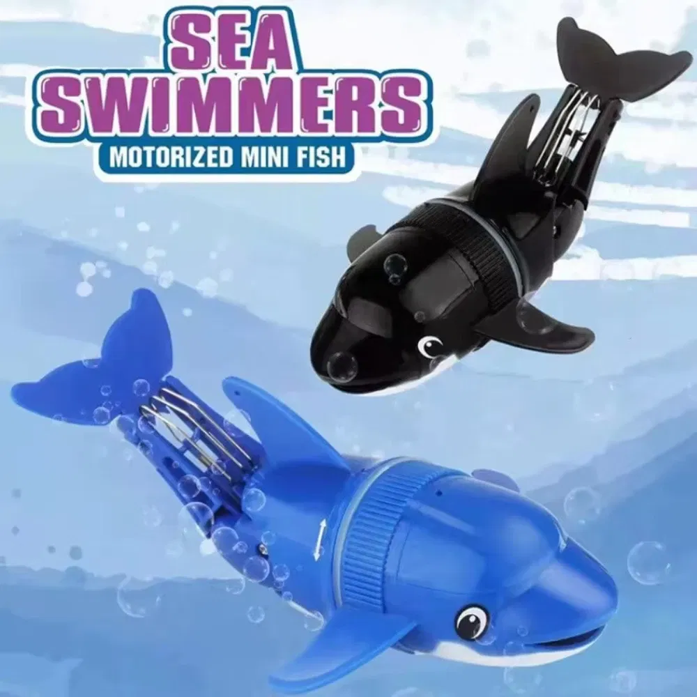 Color: WHITE - Electric Rolling Dolphin Bath Toy for Kids ?“ Tumbling Fish Bathtub Toy with Light & Water Spray, Swimming Water Toy Child Gift