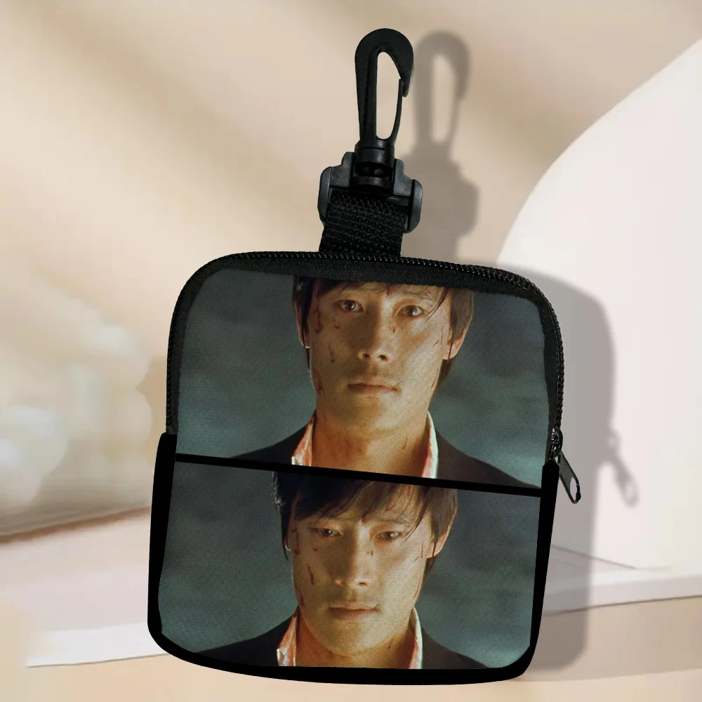 Color: Beige - Lee Byung Hun Women Coin Purse Card Key Mini Purses Pouch Small Zipper Coin Purse Card Holder Wallet Bag 3.3