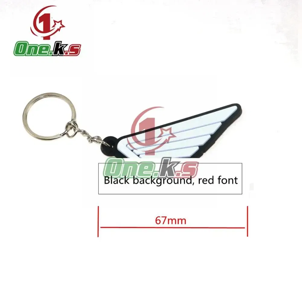 Color: Lavender - Rubber Motorcycle Key Ring Key Chain cool keychain 3D Soft For HONDA CB1000 CB650F CBR100RR CB650R