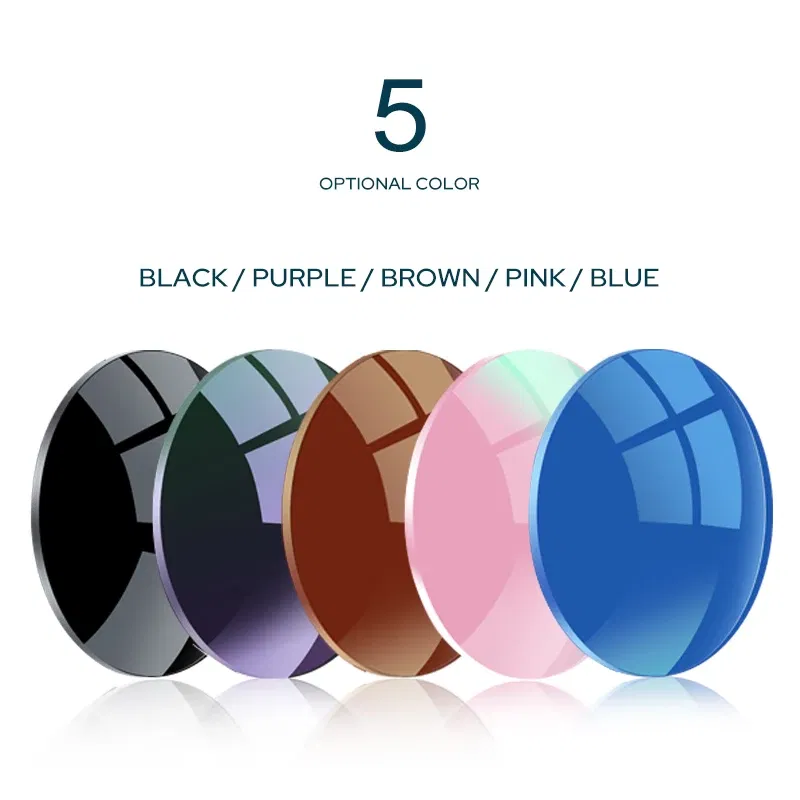 Lenses Color: green, Ships From: CHINA, Lens Index: 1.61 - VKYEE Grey Brown Pink Purple Blue Series 1.56 1.61 1.67 1.74 Photochromic Myopia & Hyperopia Spectacle Lenses