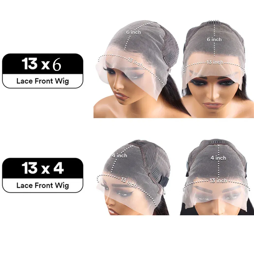 Hair Color: #2, Stretched Length: 22INCHES, Density: 200%, Ships From: CHINA - 30 38 Inch 13x6 HD Body Wave Lace Front Wig Pre Plucked Black Loose Wave 13x4 Lace Frontal Wig 100% Human Hair Wigs For Women