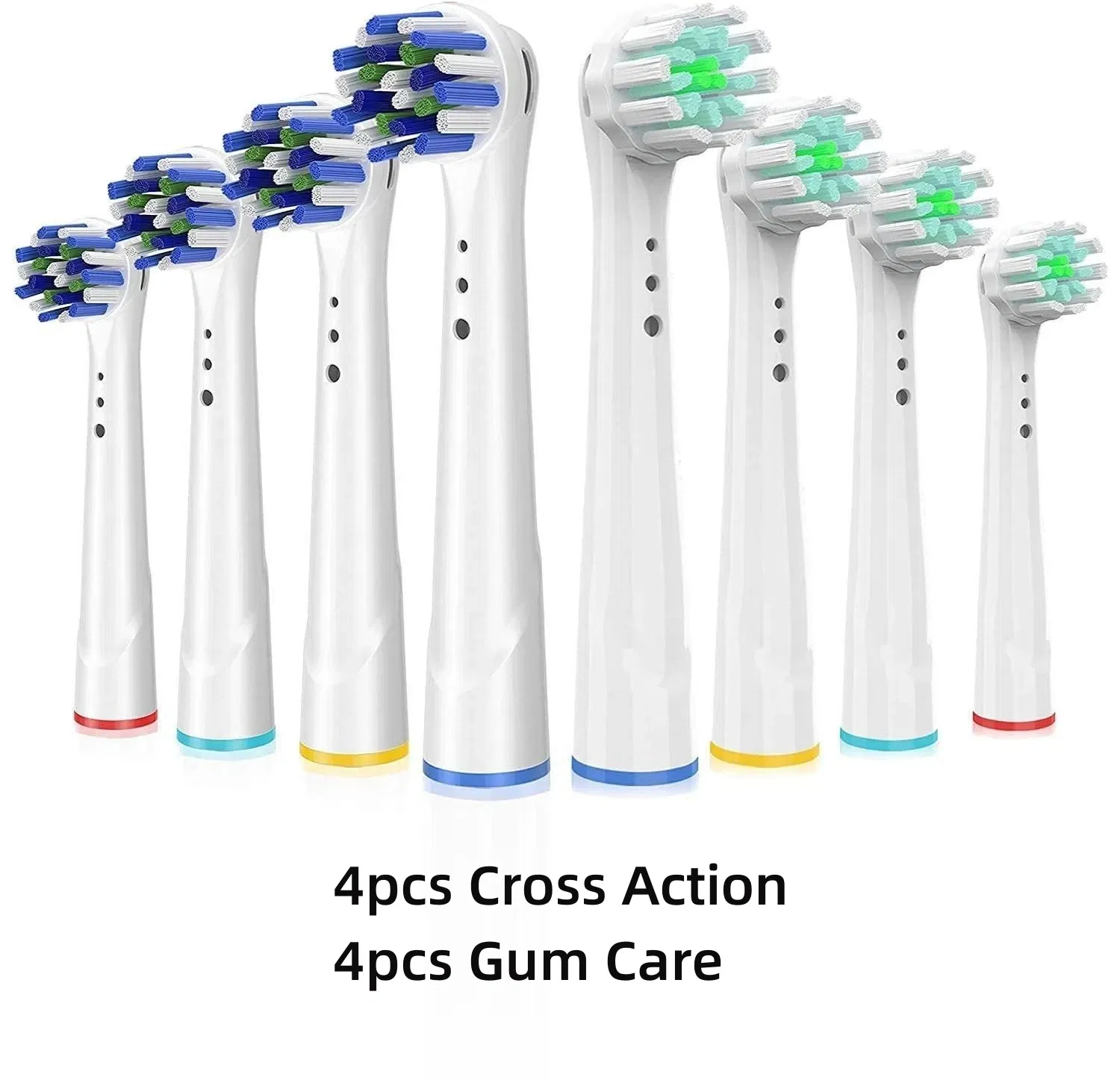 Color: transparent - Toothbrush Replacement Heads Refill for Oral B Electric Toothbrush Pro1000 Pro 3000 Pro5000 Pro7000 Vitality Floss Action