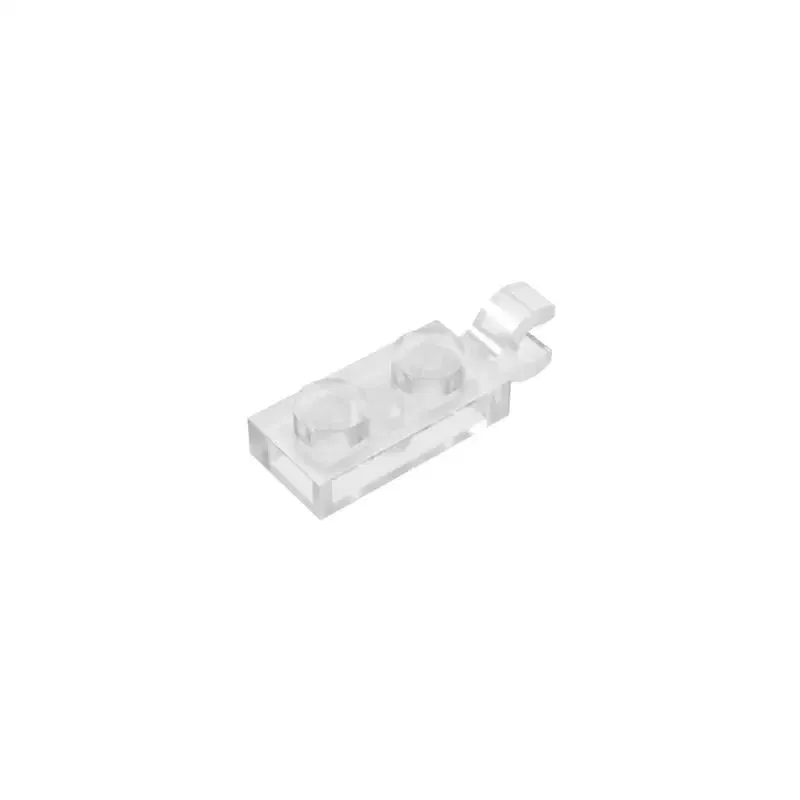 Color: PURPLE - Gobricks 10PCS Bricks PLATE 2X1 W/HOLDER VERTICAL Compatible with 63868 children's toys Assembles Building Blocks Technical 2022
