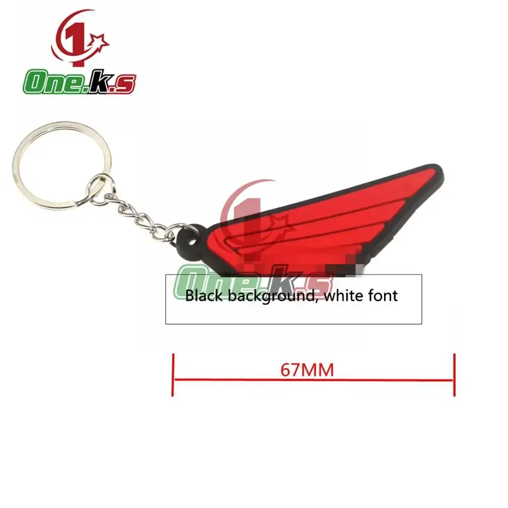 Color: Dark Grey - Rubber Motorcycle Key Ring Key Chain cool keychain 3D Soft For HONDA CB1000 CB650F CBR100RR CB650R