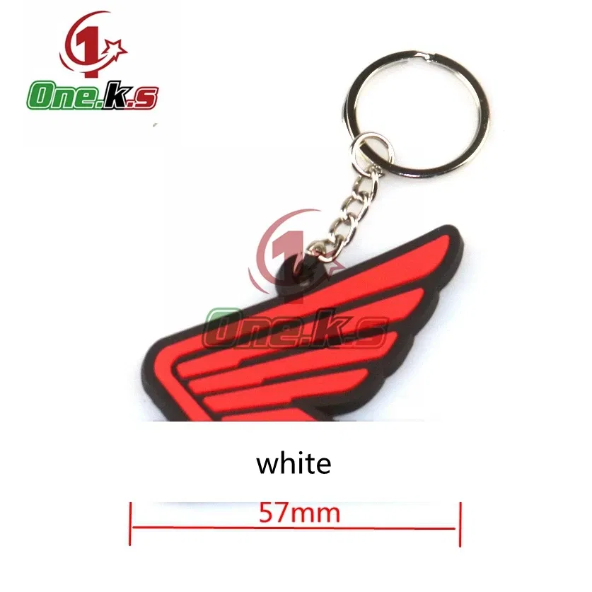 Color: Dark Grey - Rubber Motorcycle Key Ring Key Chain cool keychain 3D Soft For HONDA CB1000 CB650F CBR100RR CB650R