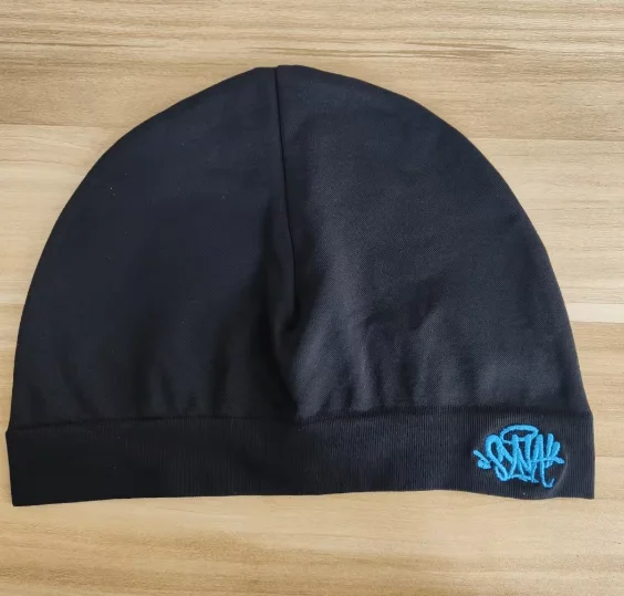 Color: Blue, Size: One Size - Syna World Skull Hat Sy-na Running Cap2024 New Knitting Sy-na Beanie Hat MenWomen Paragraph Quality Cap Y2k Warm Beanies