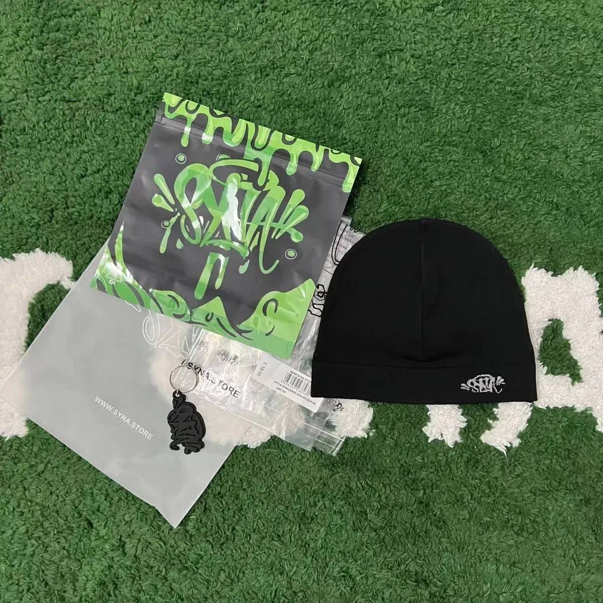 Color: Blue, Size: One Size - Syna World Skull Hat Sy-na Running Cap2024 New Knitting Sy-na Beanie Hat MenWomen Paragraph Quality Cap Y2k Warm Beanies