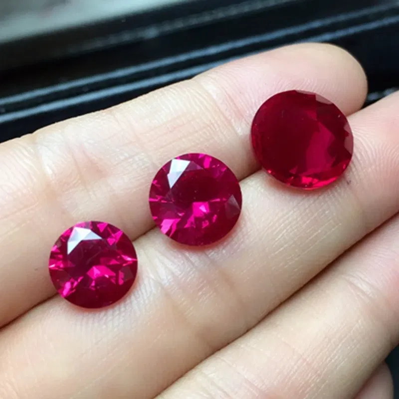 Color: RED COLOR, Item Diameter: 3mm - AAAA+ Large Red Ruby Round Cut VVS Gem 12.0mm 10.50ct Natural Mined Sri-Lanka Garnet Ruby
