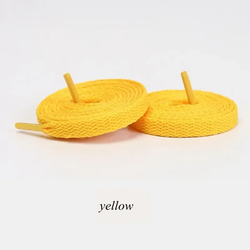 Color: Yellow, Ships From: CHINA, Length: 100cm - 1pair Classic Shoe Laces Flat Shoelaces Fit Fashion Solid Sports Shoelace Casual Unisex Shoe Strings Shoe Accessories
