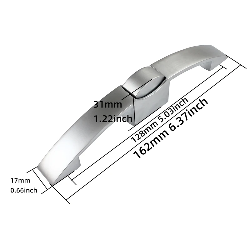 Color: WHITE - 128mm hole distance Camper Car Push Lock RV Caravan Boat Cabinet Locks Handle Home Drawer Latch Button Locks Caravan Motorhome