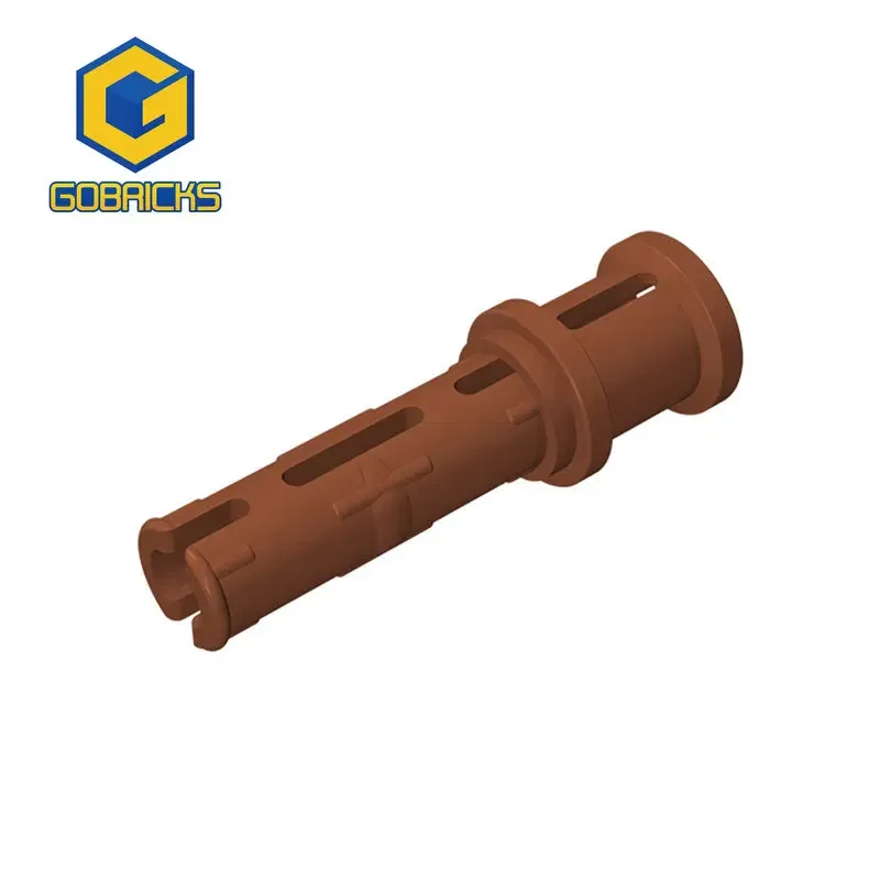 Color: SKY BLUE - Gobricks 10PCS Bricks Technical Pin 3L with Friction Ridges Lengthwise and Stop Bush Compatible With 32054 Assembles Block