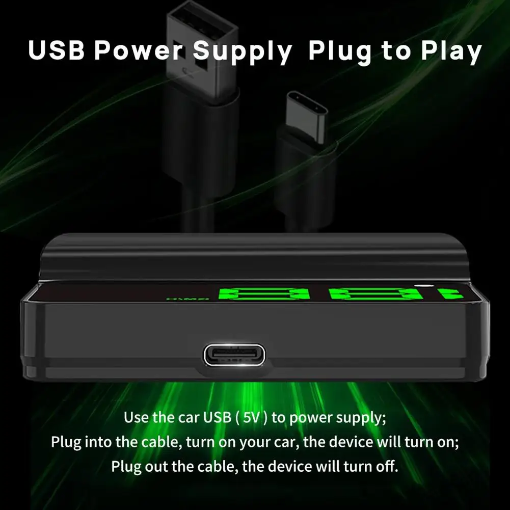 Color Name: green - USB Powered Car Mounted HUD Head Up Display GPS Speed Display KMH/MPH Extra Large Font HD Experience