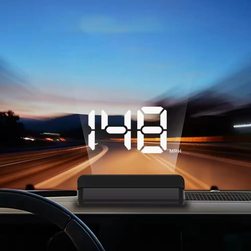 Color Name: green - USB Powered Car Mounted HUD Head Up Display GPS Speed Display KMH/MPH Extra Large Font HD Experience