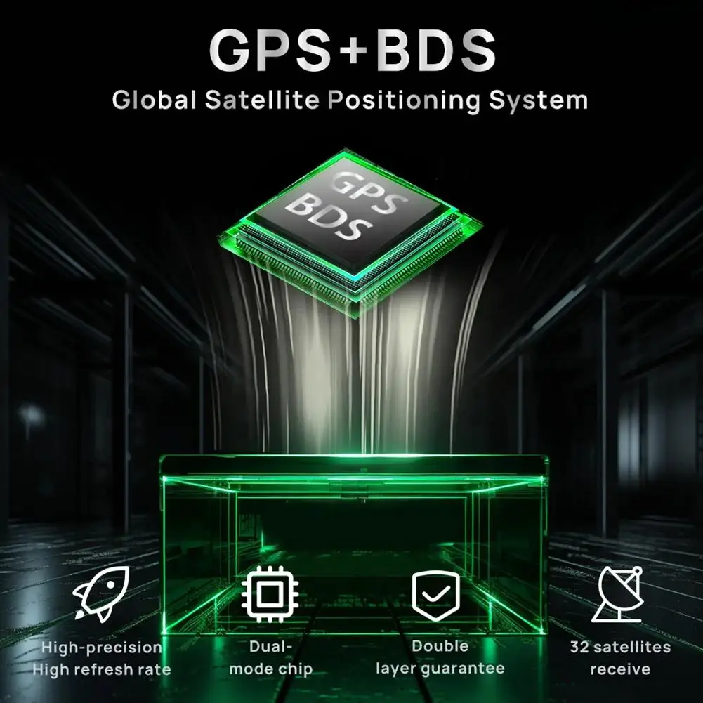 Color Name: green - USB Powered Car Mounted HUD Head Up Display GPS Speed Display KMH/MPH Extra Large Font HD Experience