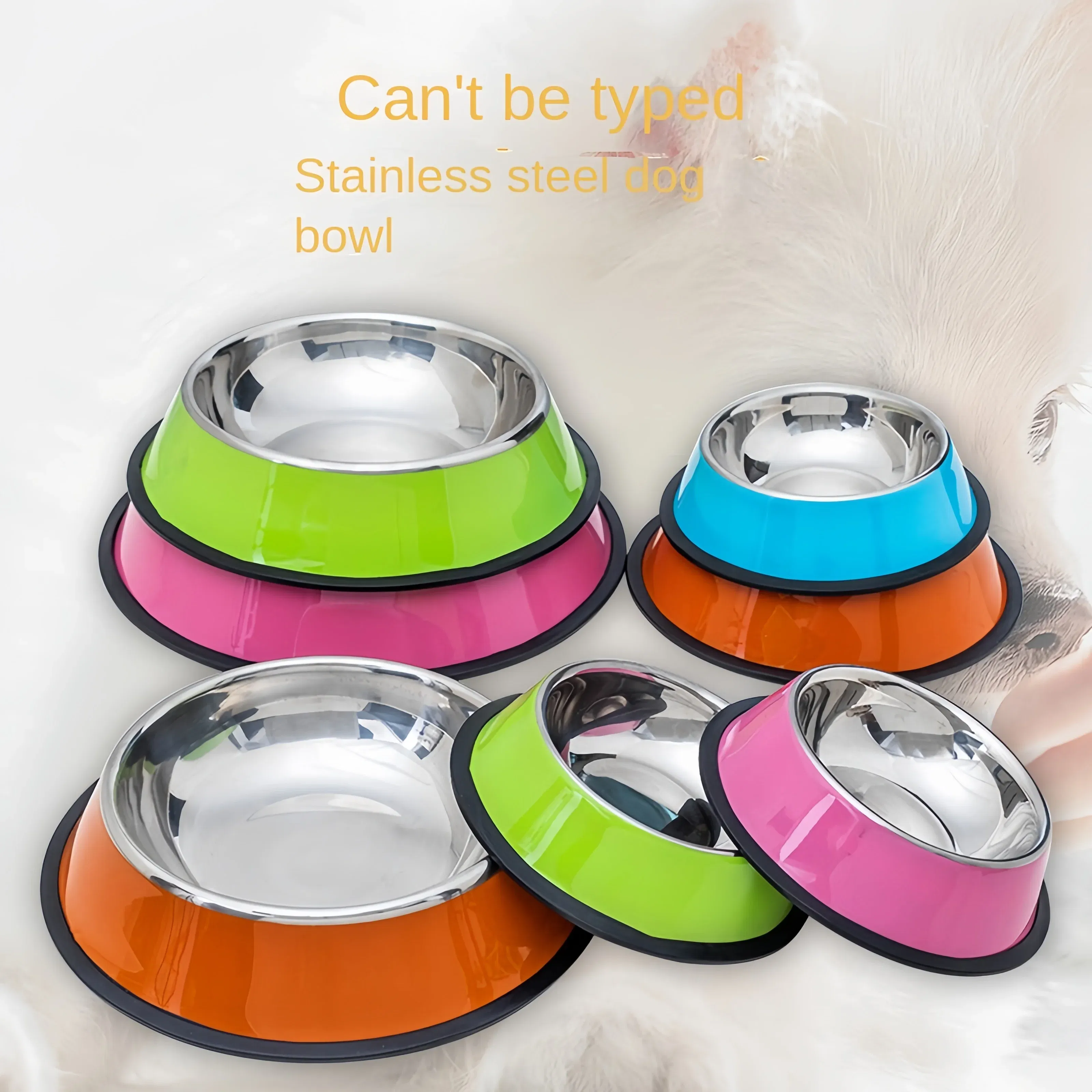 Color: Blue, Size: XS - Pet Dog Cat colours Stainless Steel Bowl Pet Feeding Bowl Cat and Dog Drinking Bowl Metal Feeder Bowl Durable Easy To Clean bowl