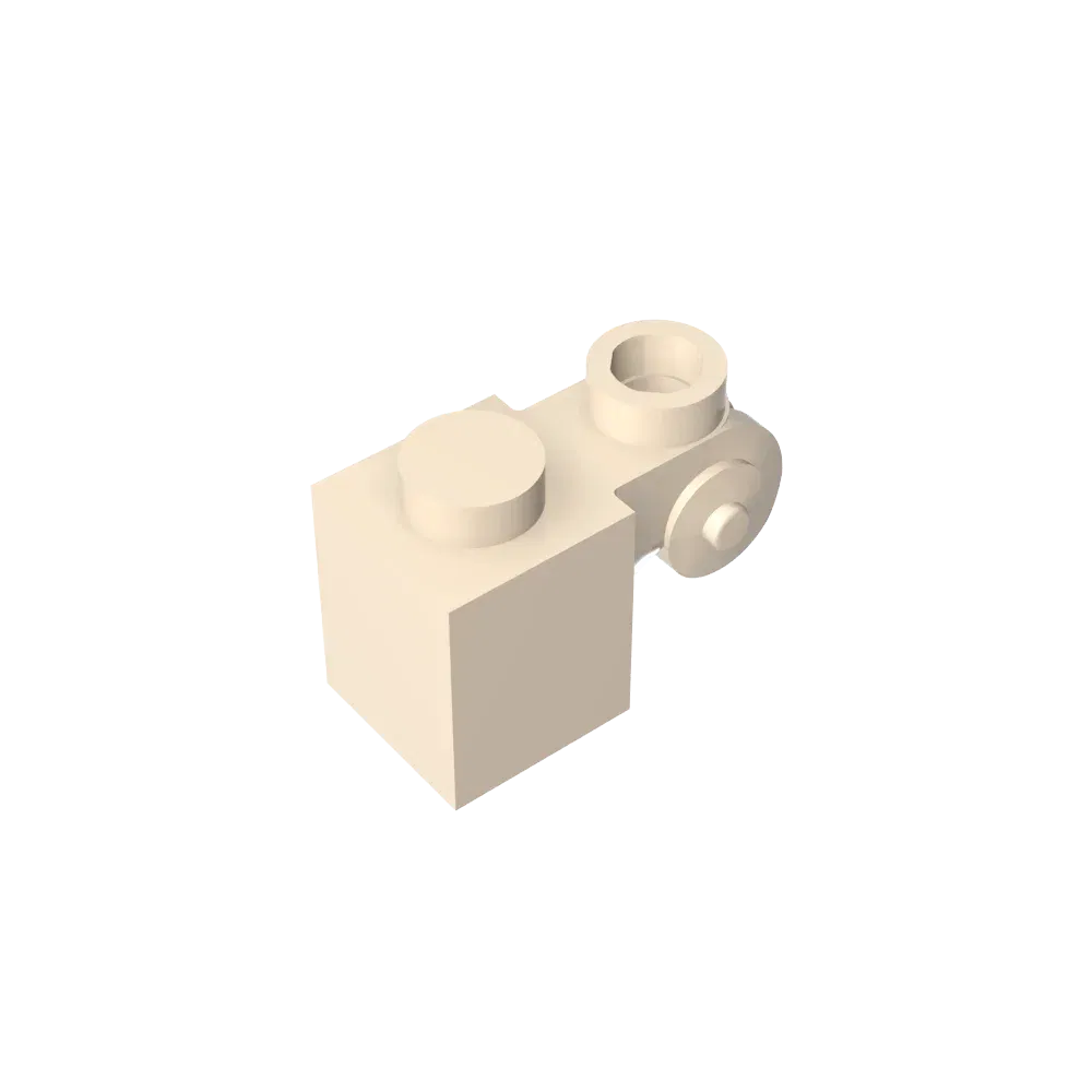 Color: Brown - Gobricks GDS-M150 Brick Special 1 x 1 with Scroll with Open Stud compatible with lego 20310 Assembles Building Blocks