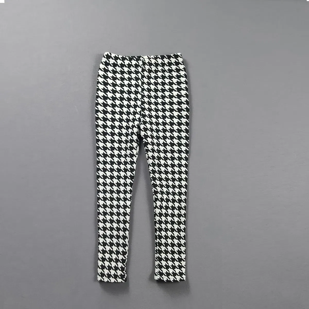 Color: WHITE, Kid Size: 2T - 2-11Y Girls' Pants Autumn and Winter Slim Fit Warm Bottom Pants Thickened Velvet Printed Children's Pants Baby Casual Pants
