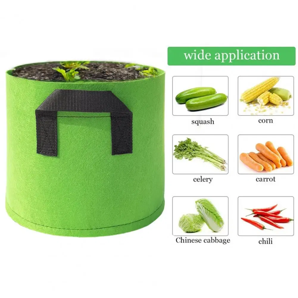 Color: Green, Ships From: CHINA - Vegetable Planting Bag Excellent Drainage Planting Grow Bag Eco-friendly Gallon Vegetable Plant Grow Pouch Wide Application