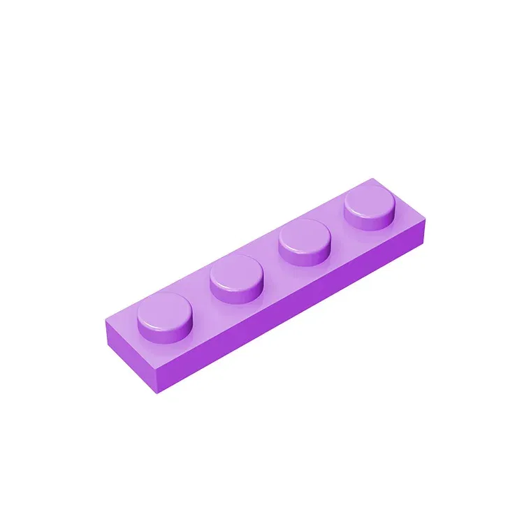Color: Dark Orange - Gobricks 10PCS MOC Bricks Parts Plate 3710 1x4 Compatible Assembles Particles For Building Blocks DIY Bricks Educational Toys