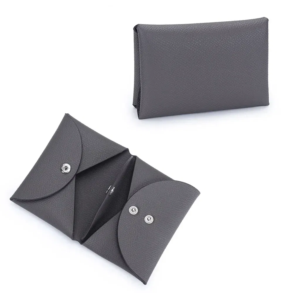 Color: Dark Khaki - Mini Coin Purse Genuine Leather Small Coin Wallet Genuine Leather Hasp Coin Purse Pouch Change Holder Card Holder for Men Women