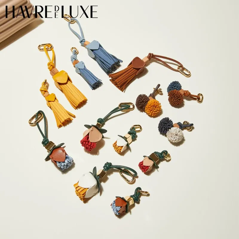 Color: Dark Grey - New color matching exquisite small bag charm keychain shoes accessories handmade DIY limited bag small pendant