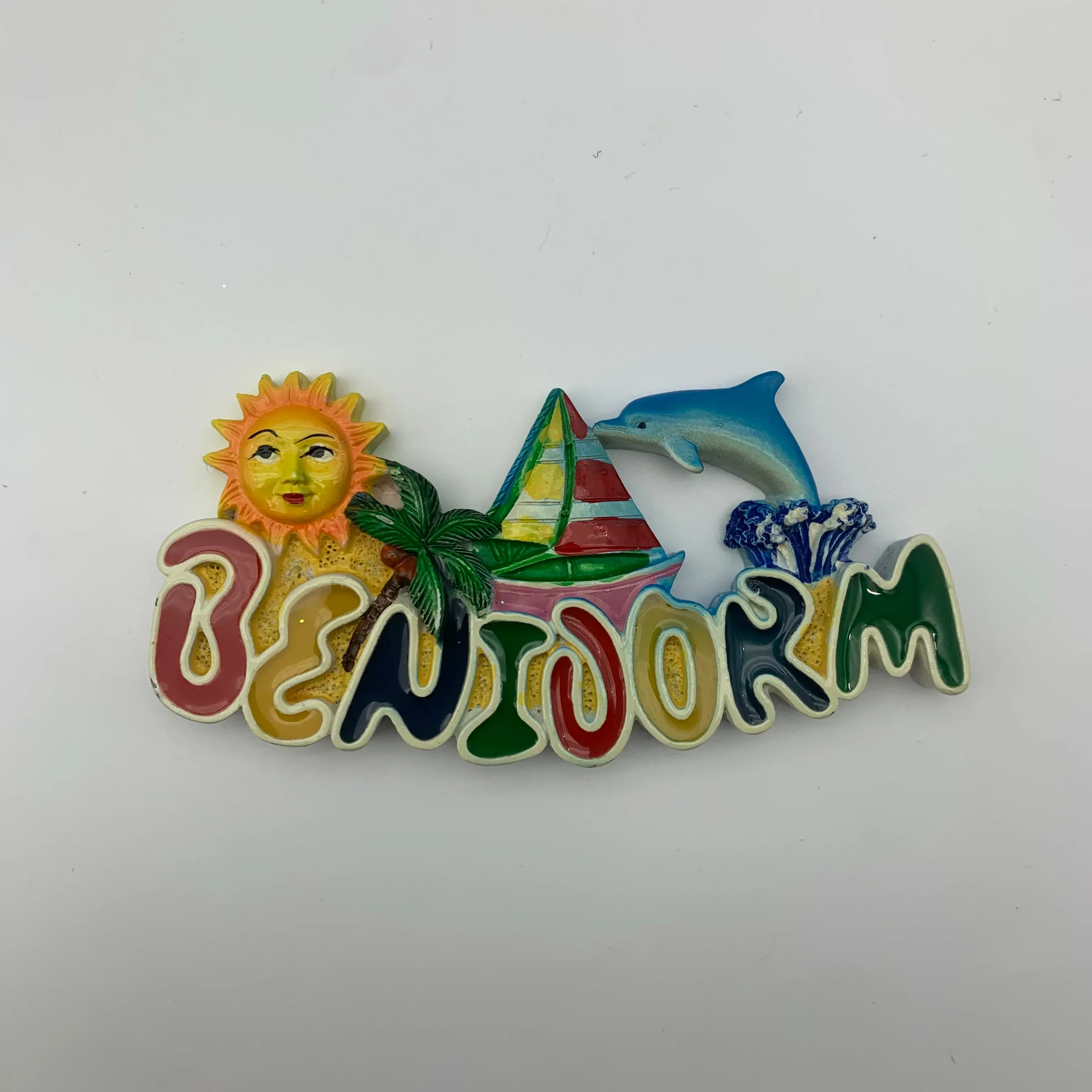 Color: Red - Special Offer Spain Torrevieja Benidorm Ukraine Tourist Souvenirs Refrigerator Magnetic Stickers Travel collection Gift