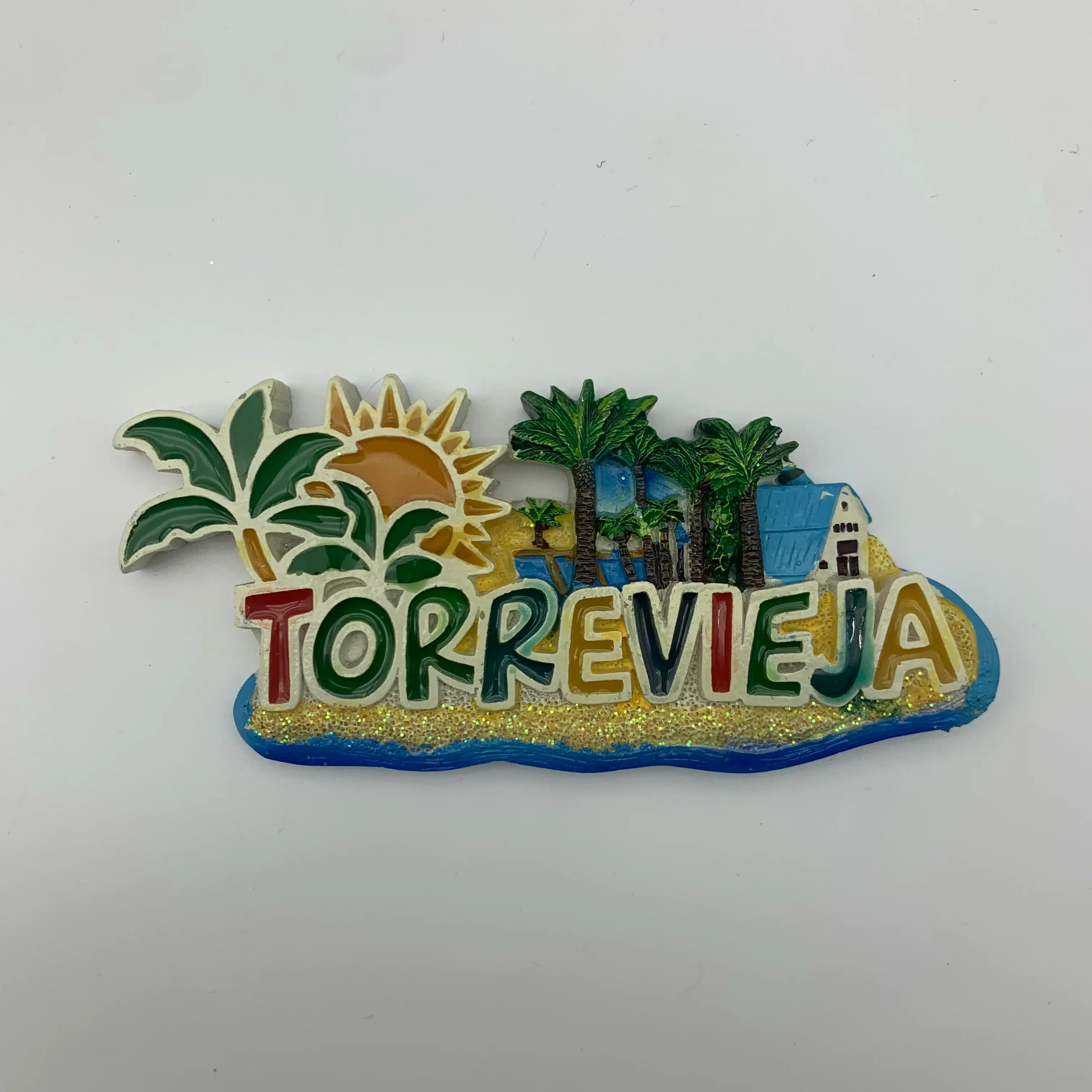 Color: Red - Special Offer Spain Torrevieja Benidorm Ukraine Tourist Souvenirs Refrigerator Magnetic Stickers Travel collection Gift