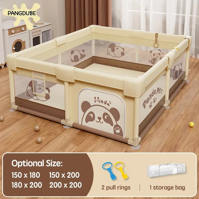 Color: WHITE, Ships From: CHINA - PANGDUBE Panda Baby Playpens Children's Playpen Optional 4 Sizes Playpen for Baby Activity Gym Kids Play Fence Playground