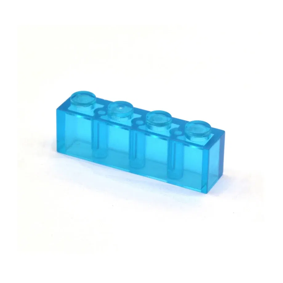 Color: Light Aqua - 200pcs 1x4 Dots DIY Building Blocks Thick Figures Bricks Educational Creative Toys for Children Size Compatible With 3010