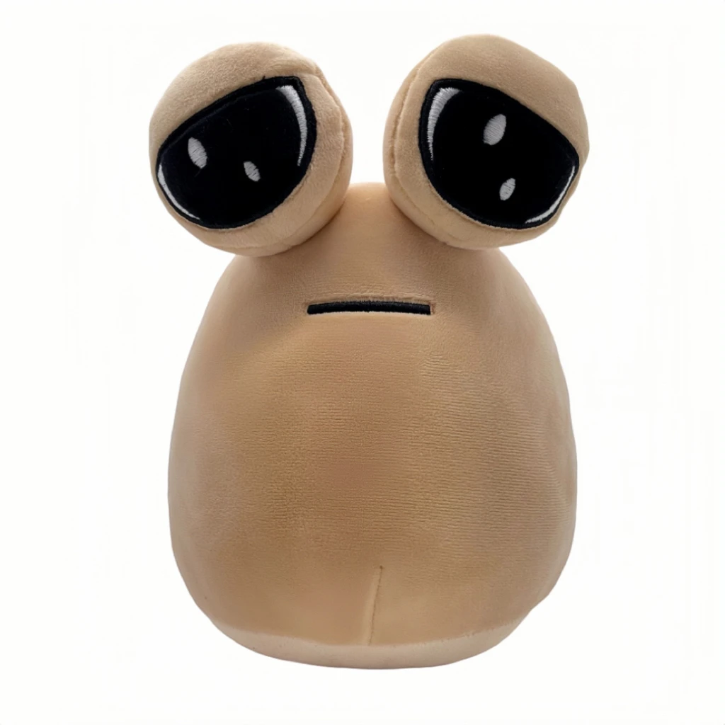 Color: WHITE - 1-6Pcs 22Cm Anime Game The Maw My Pet Alien Pou Kawaii Cartoon Plush Toys Children Birthday Xmas Gifts