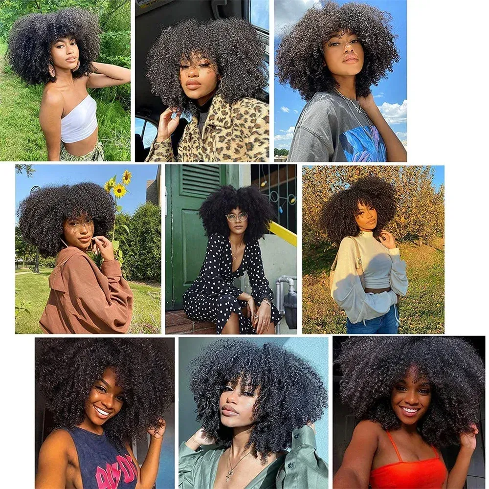 Color: Natural Color, Stretched Length: 8 8 8 - Afro Kinky Curly Bundles Brazilian 1/3 Afro Kinky Human Hair Bundles Deal 8-24" Hair Extensions Curly Human Hair Weave For Women