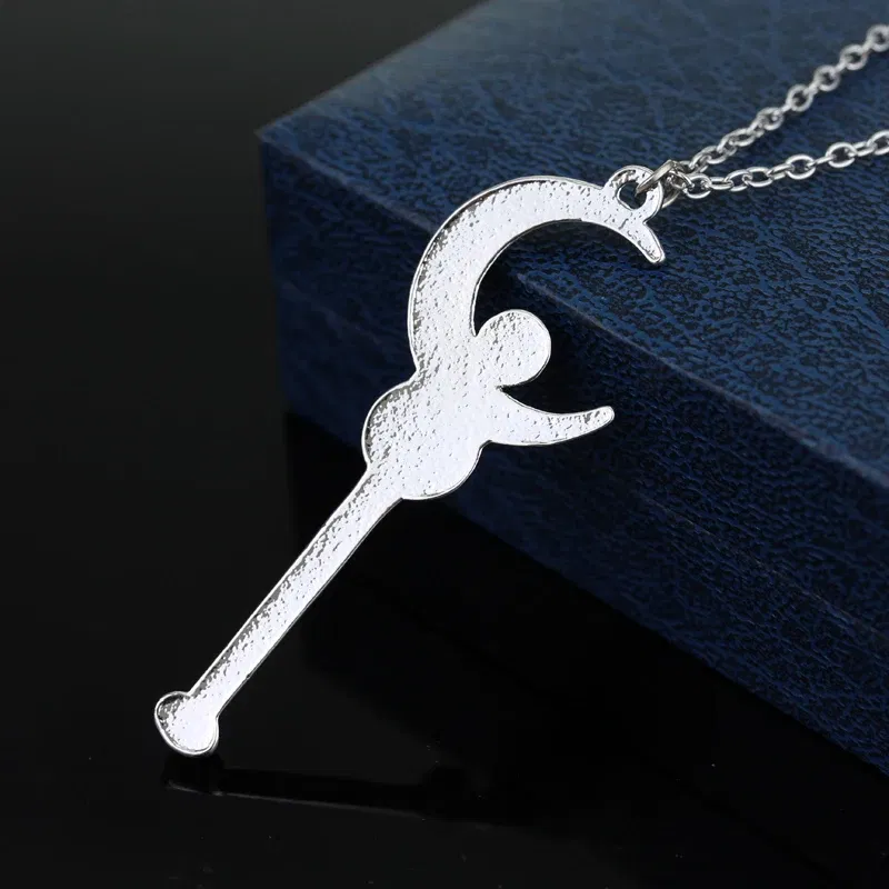 Anime Cartoon Necklace Stick With Crystal Pendant Chian Choker Cosplay Christmas Girl Nice Jewelry Accessories Gift