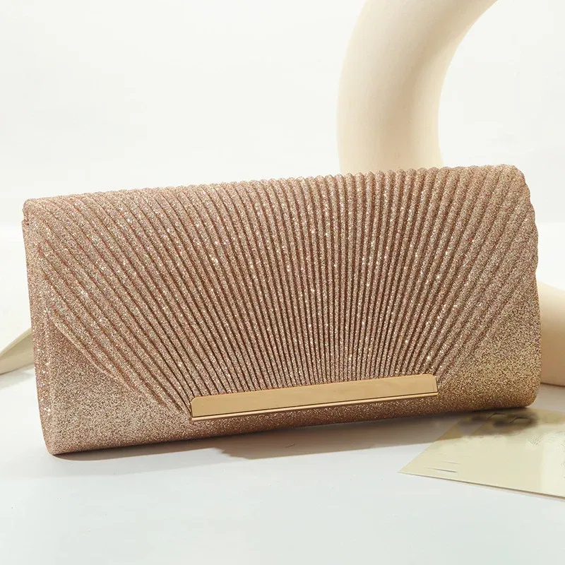 Color: Silver - Fashion Elegant Clutch Bag New 2023 Hot Selling Chain Dinner Bag Bride Bridesmaid Lady Handbag Factory Outlet