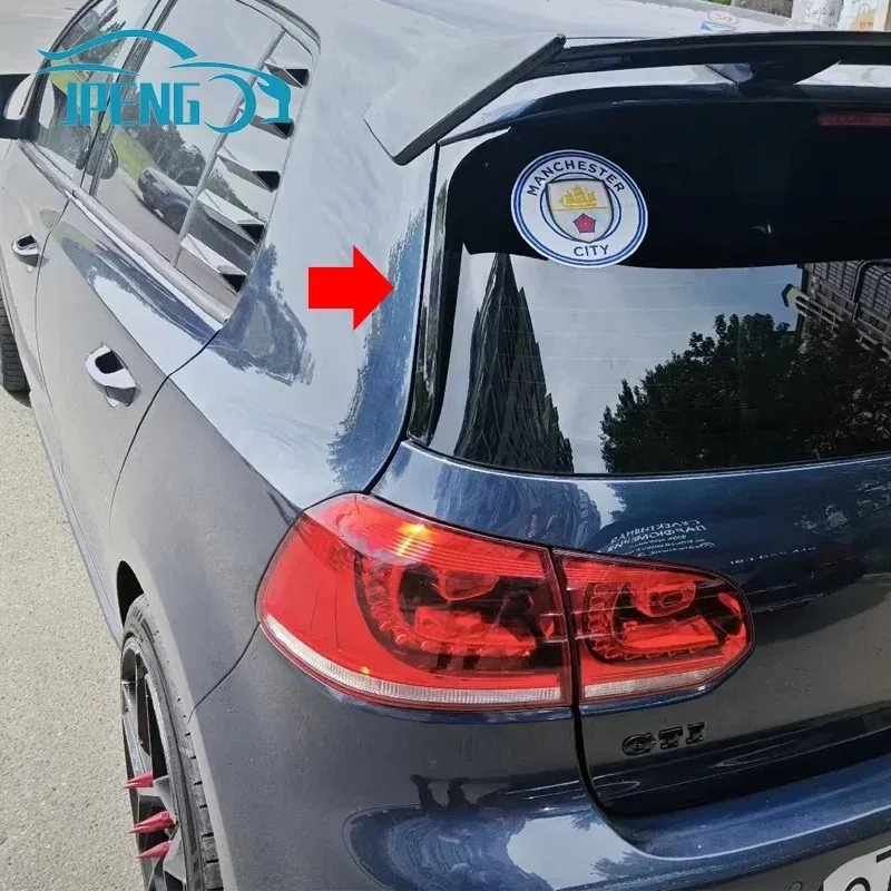 Color: Dark Grey, Ships From: CHINA - For VW Golf 6 MK6 GTI R GTD Standard 2008-2013 Glossy Black Rear Window Side Trunk Spoiler Canard Canards Splitter Accessories