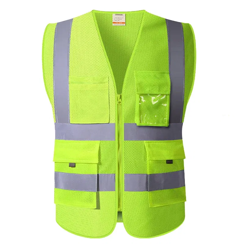 Color: Orange, Size: XXXL - SFVEST MENS WOMEN HI VIS VIZ EXECUTIVE VEST WAISTCOAT TWO INCHES WIDTH REFLECTIVE SAFETY LARGE POCKETS FREE DELIVERY