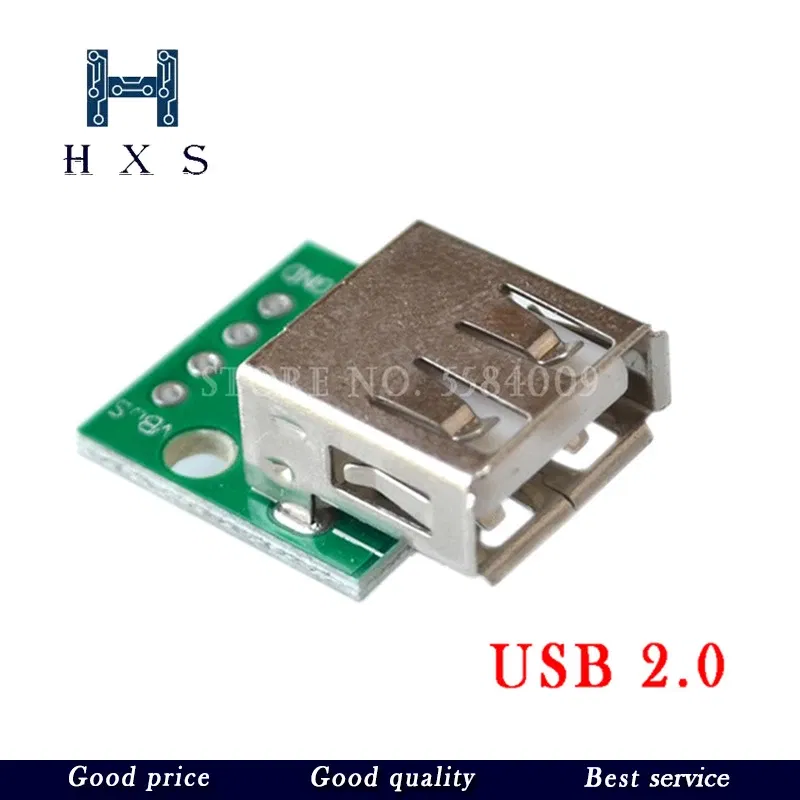 Color: Ivory - 5pcs Micro Mini USB USB A Male USB 2.0 3.0 A Female USB B Connector Interface to 2.54mm DIP PCB Converter Adapter Breakout Board