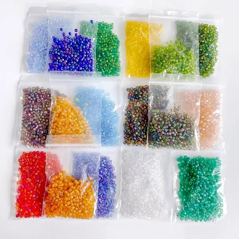 Color: NUDE, Item Diameter: 4mm - 2mm 3mm 4mm Glass Seed Loose Beads Small Charms DIY Craft Bracelet Beads for Jewelry Making Supplies Necklace Accessories