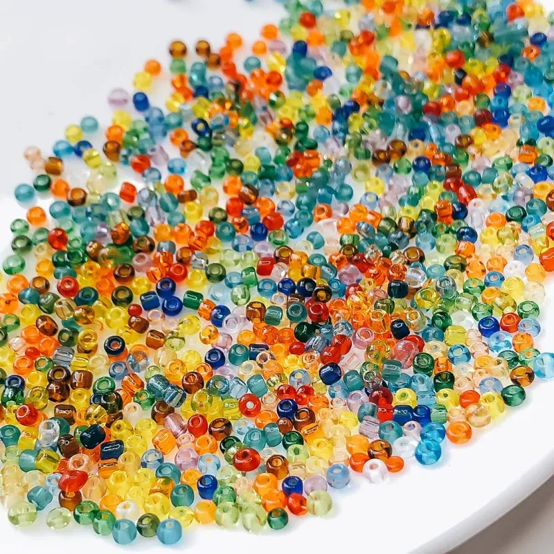 Color: NUDE, Item Diameter: 4mm - 2mm 3mm 4mm Glass Seed Loose Beads Small Charms DIY Craft Bracelet Beads for Jewelry Making Supplies Necklace Accessories