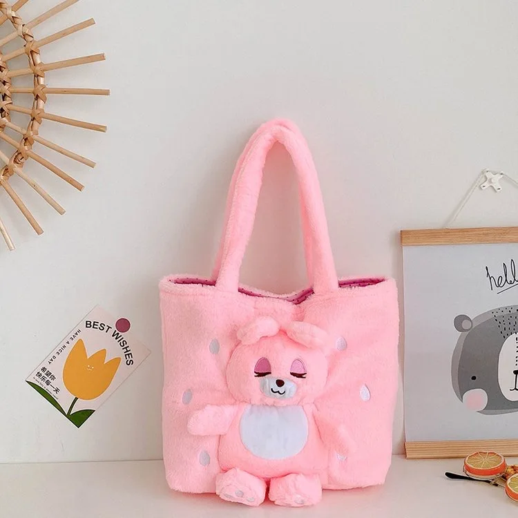 Color: Clear - Disney Lilo & Stitch Plush Toys Kawaii Tigger Winnie The Pooh Anime Stuffed Toys Children Cartoon Plushie Soft Girls Plush Bag