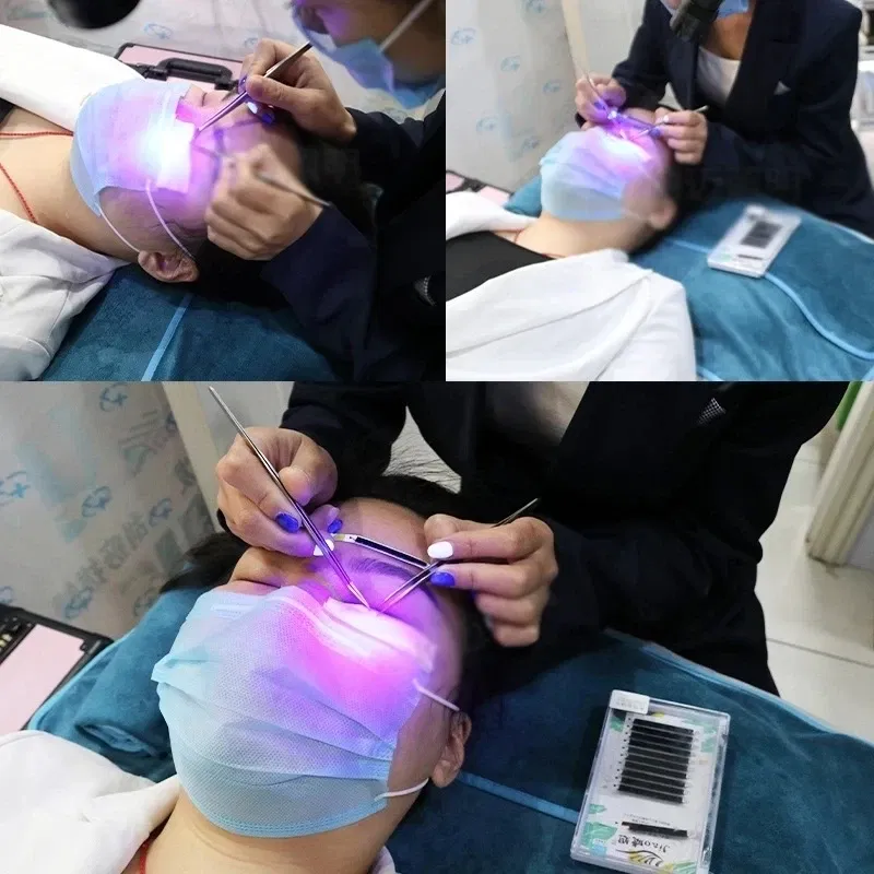 Wattage: 3w - 5V USB 10W LED Purple Light UV Eyelash Beauty Nail Glue Quick Cure Lamp Eyelash Grafting Foot Switch LED Table lamp