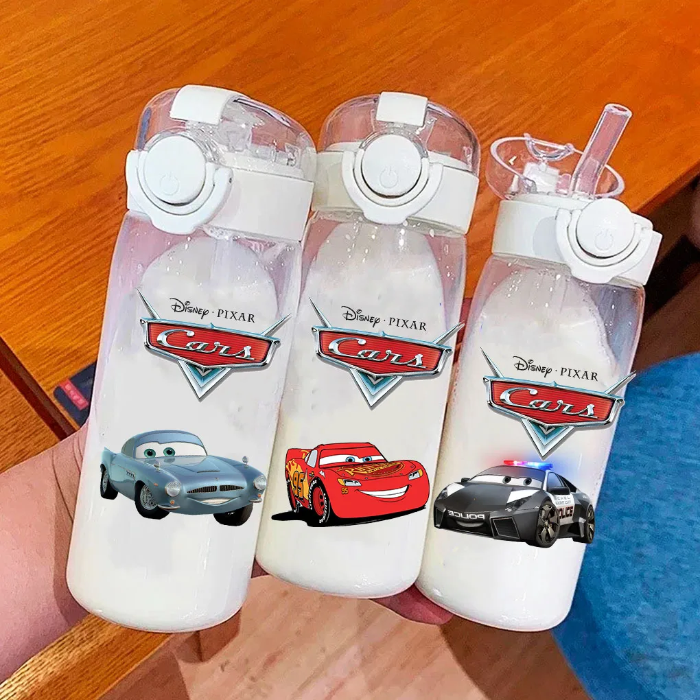 Color: GRAY - 400ml Disney Cars Animation Movie Children Cartoon Portable Outdoor Camping Sports Fitness Water Cup Lightning McQueen Sally