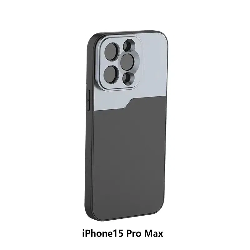 Color: Transparent - 17MM Thread Phone Case for iPhone 14 15 16 Plus Pro Max Anamorphic Macro Wide Angle 17MM Lens Mount Phone Case for Ulanzi Kaise