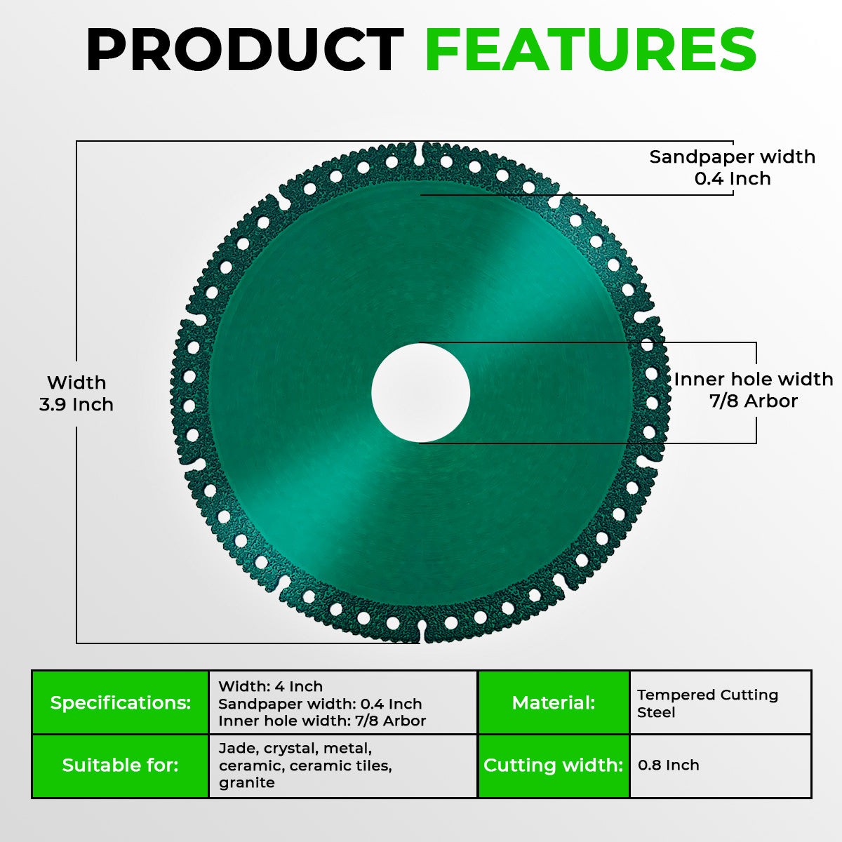 INDESTRUCTIBLE DISC-Cut everything in seconds
