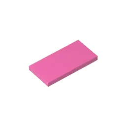 Color: Red - MOC PARTS SET Model GDS-614 Tile 2 x 4 compatible with lego 87079 pieces of children's toys Assembles Building Blocks Technical